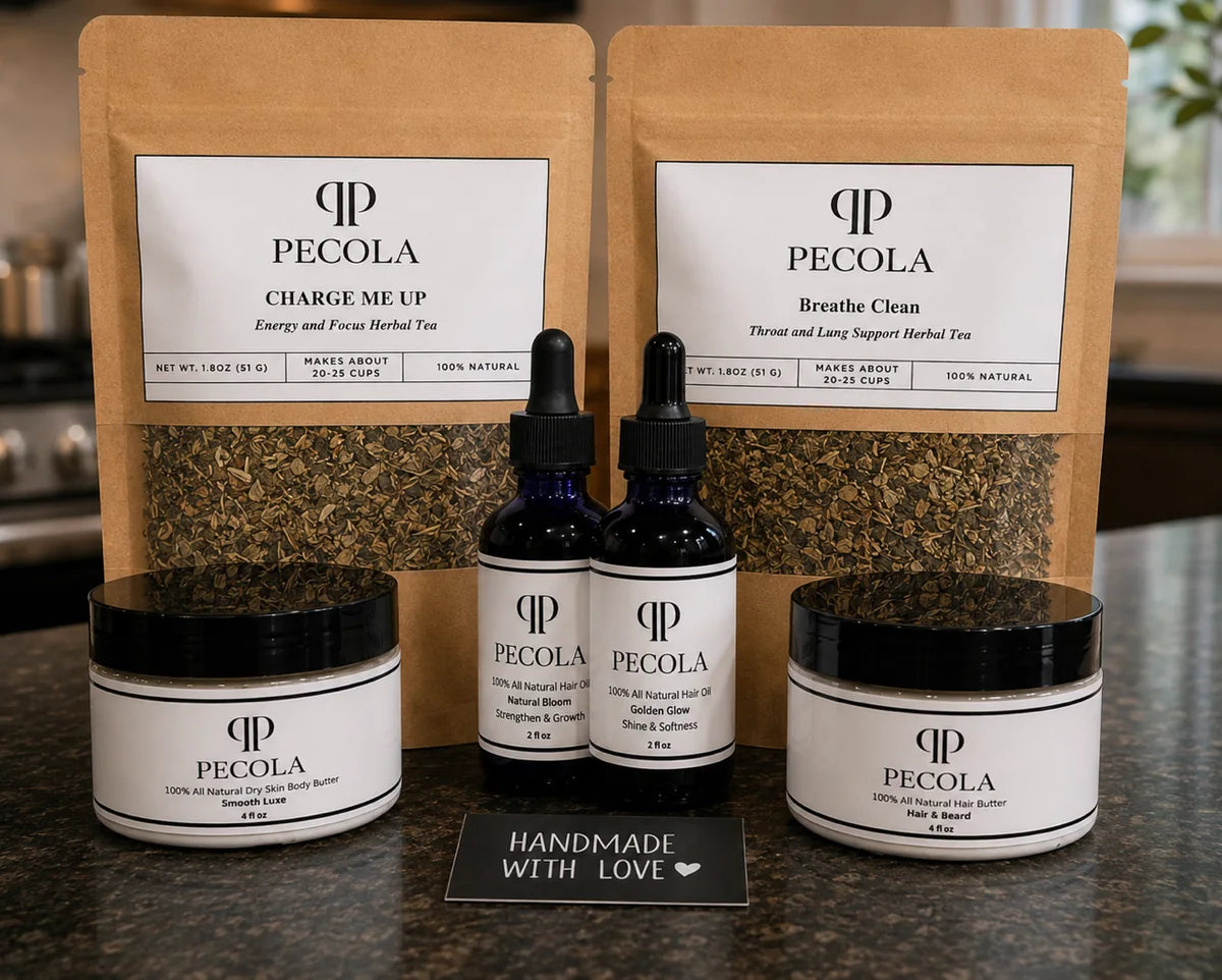 Pecola products, handmade with love in the kitchen